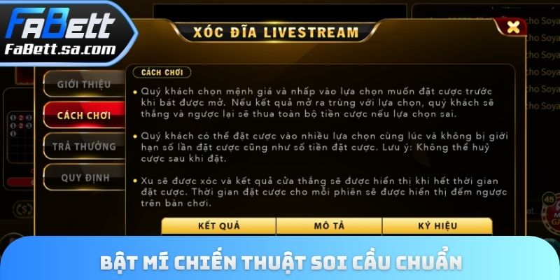 Bật mí chiến thuật soi cầu chuẩn