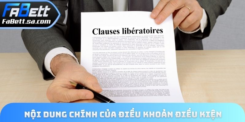 Nội dung chính của điều khoản điều kiện