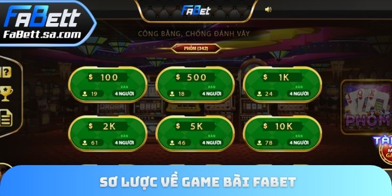Sơ lược về Game bài Fabet